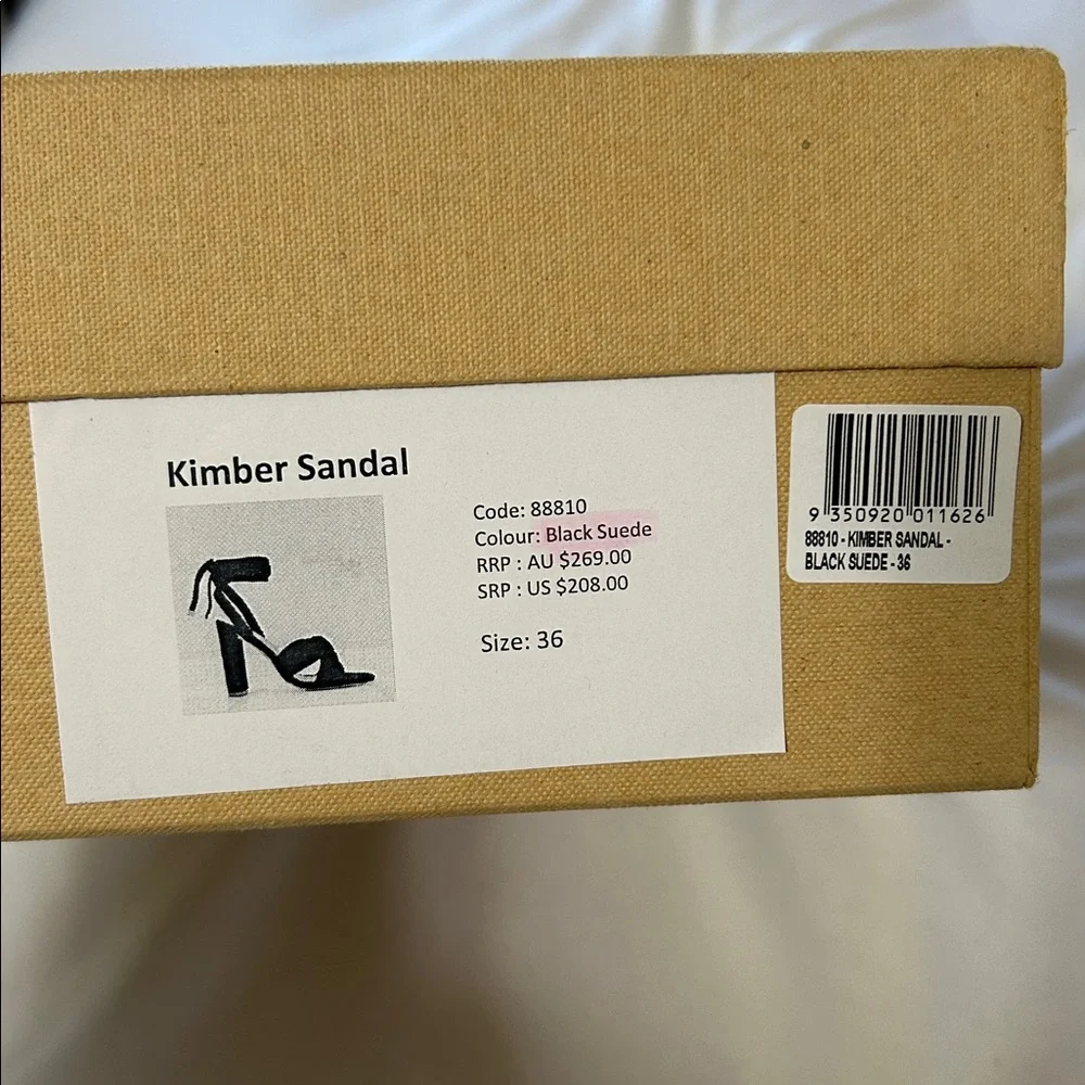 NIB The Mode Collective Black Suede Heels